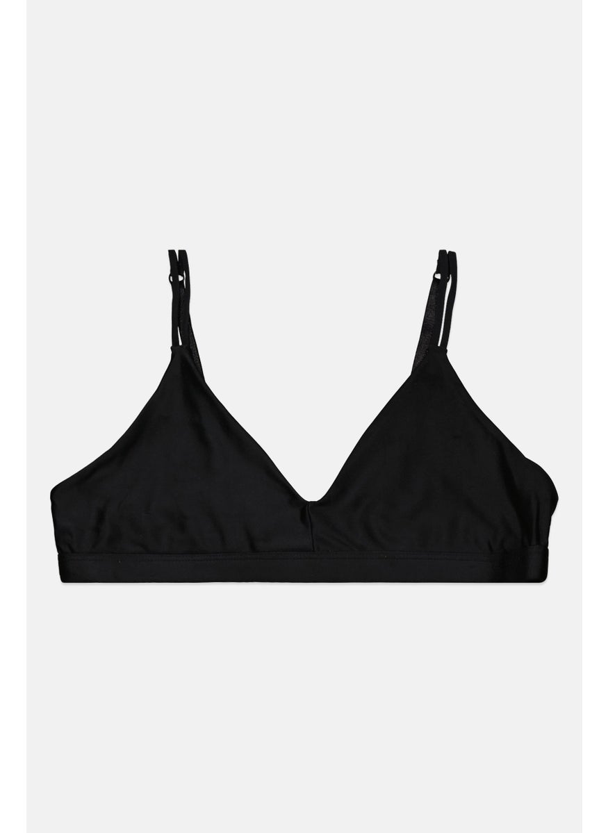 Nude Barre Women Plain Seamless Bralette, Black  - Image 1