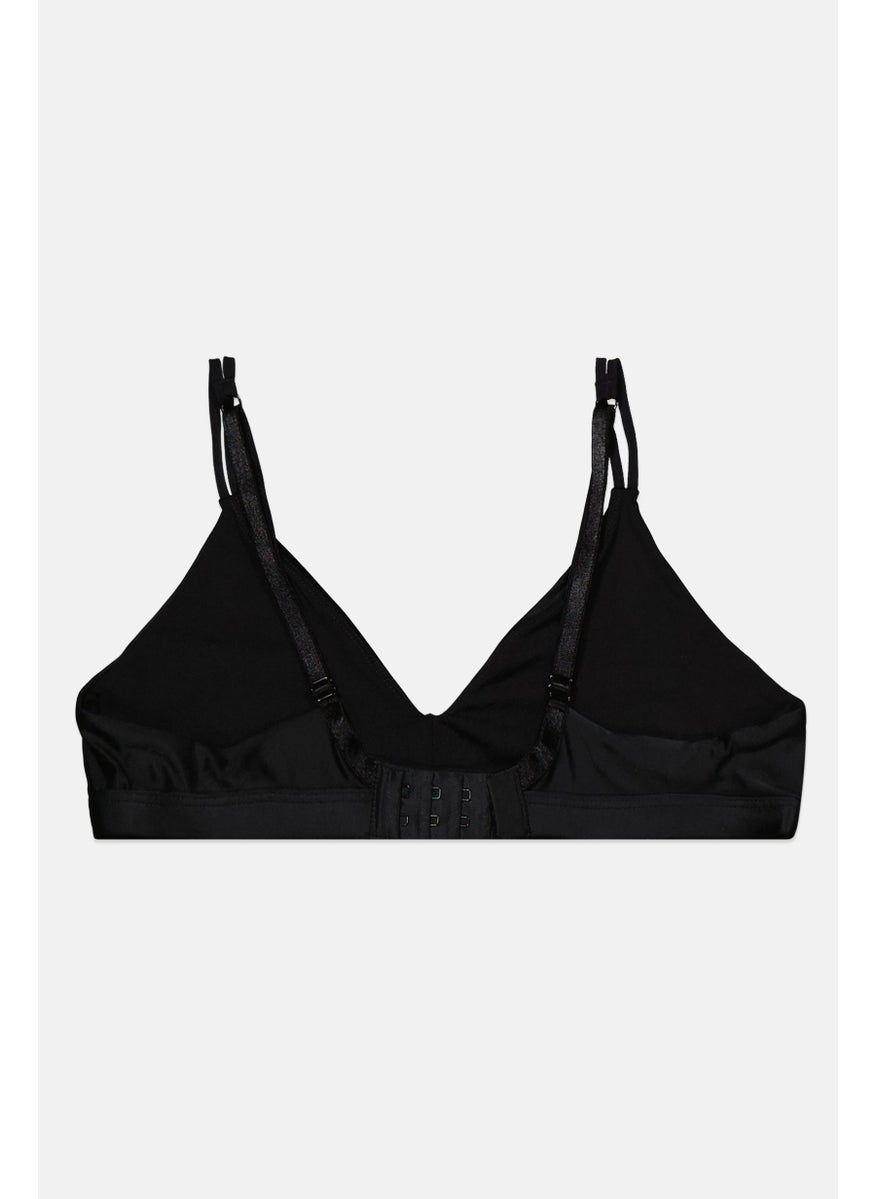 Nude Barre Women Plain Seamless Bralette, Black  - Image 2