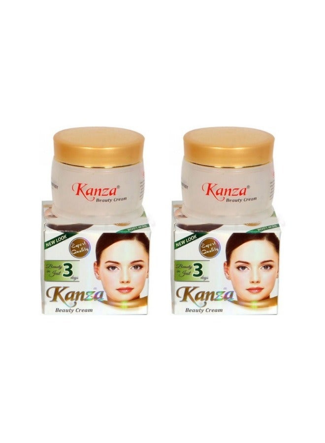 كنزه قطعتين من كريم الجمال لتفتيح و تبييض البشرة 50X2 جرام - Image 2