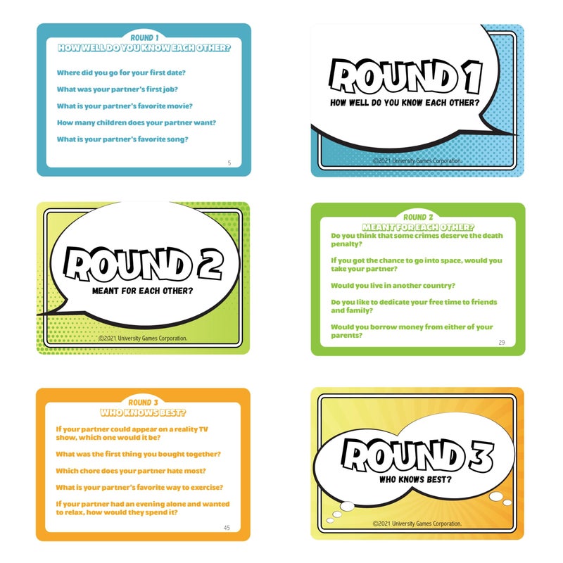 University Games, The Couples Quiz Game, Learn More About Your Partner, for 2 or More Players Ages 14 and Up - Image 3