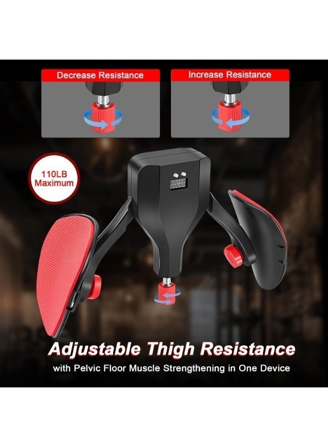 HPMY Exercise Equipment for Women & Men – Inner Thigh Exerciser, Leg, Arm & Chest Workout Machine,Pelvic Floor Muscle Strengthening Device, Hip Trainer, Smart Counter, EVA Soft Rubber, Adjustable Resistance, Inner Leg Exercises, Fitness Equipment, Training Apparatus. Compact Fitness Equipment for Home Gym, Portable Body Toning Resistance Trainer - Image 2