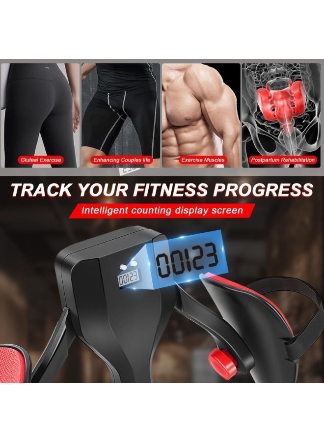 HPMY Exercise Equipment for Women & Men – Inner Thigh Exerciser, Leg, Arm & Chest Workout Machine,Pelvic Floor Muscle Strengthening Device, Hip Trainer, Smart Counter, EVA Soft Rubber, Adjustable Resistance, Inner Leg Exercises, Fitness Equipment, Training Apparatus. Compact Fitness Equipment for Home Gym, Portable Body Toning Resistance Trainer - Image 3