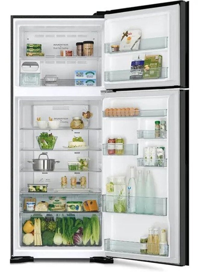 HITACHI 760 Ltr Top Mount Refrigerator Pure Brilliant RV760PUK7K1BSL Silver - Image 3