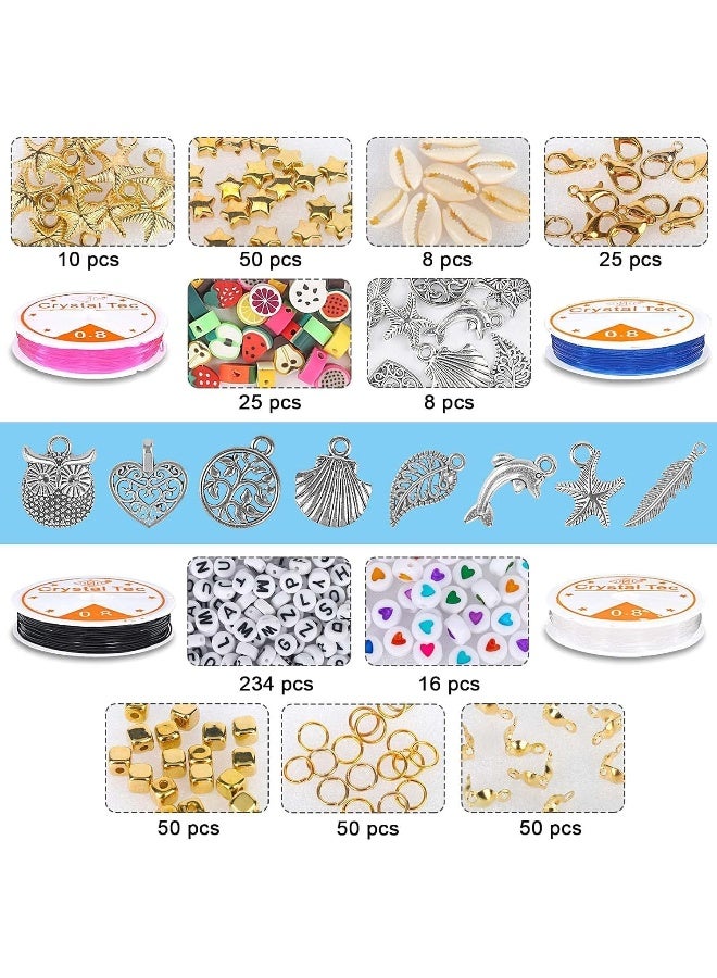 ECVV 6600 PCS Polymer Clay Beads for Bracelet Making Kit, 24 Colors Boho Flat Clay Beads for Jewelry Making Heishi Bracelets Beads Beading Supplies - Image 2