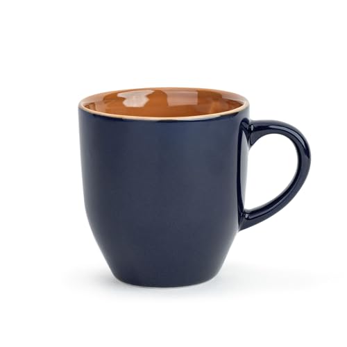 Shay Ceramic Coffee Mug, 1 Pc, 300ml, Midnight Blue | Tea Mug | Glossy Finish | Porcelain Coffee Cup | Ceramic Cup | Microwave Safe (Midnight Blue Milk Mug, 1 Pc) - Image 1