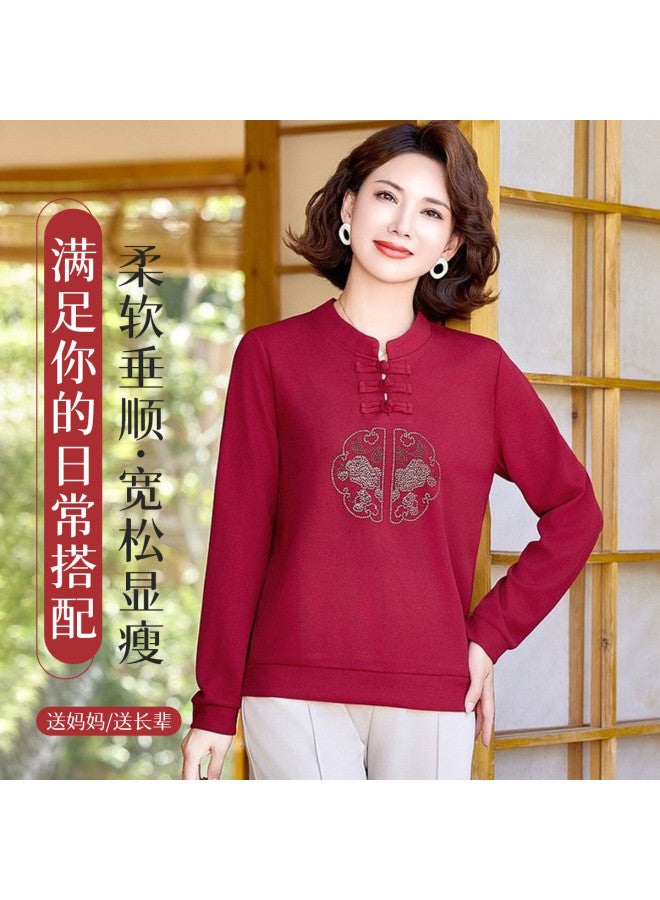 Tucano V-Neck Women'S Knitwear, Stylish Mom'S Base Shirt, Women'S Inner Wear With A High-End Feel, Can Be Worn As Outerwear, Long-Sleeved Top For Spring And Autumn - Image 3