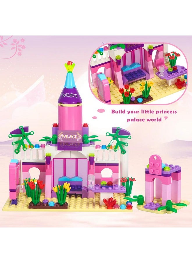BRICK STORY BRICK STORY Girls Princess Palace Building Blocks Toys 178 Pieces Pink Fairy Castle Building Set Girls Friends Construction Toy Playset Great Small Gift for Kids Age 6 7 8 9 10 and up  - Image 3