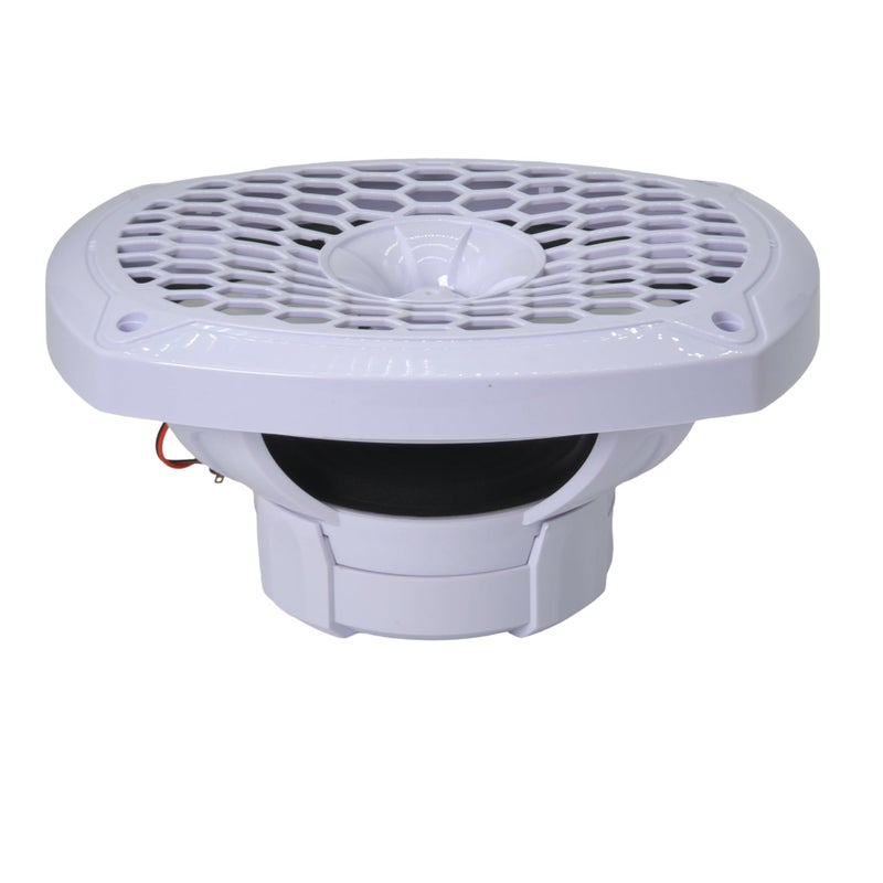 Warzone WZ69MW 6x9-Inch 2-Way Marine Speaker, 1200W Max, 4 Ohms, 20oz Magnet, White Injection Cone with Rubber Edge for Boats and Outdoor Audio (2 Speakers) - Image 4