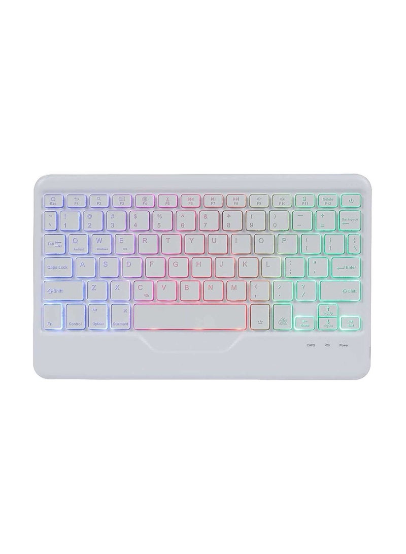 Detachable Keyboard Case for iPad 10th Generation 10.9 Inch 2022, 7 Colors Backlit Gradient Colours Keyboard Cover with Pencil Holder, Foldable Stand - Image 4