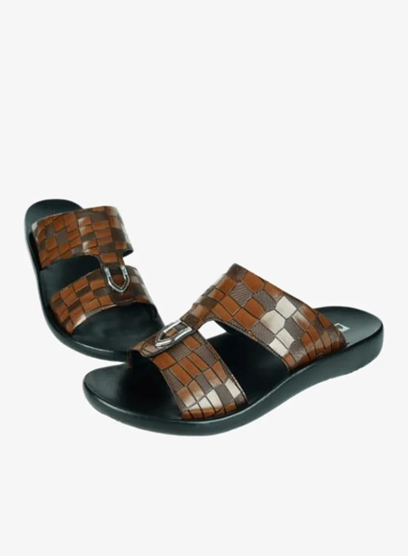 Barjeel Uno Brown 008-3557 Barjeel Mens Arabic Sandals 63092 Brown for Men | Best Price UAE