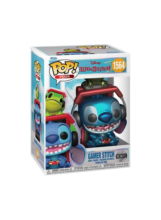 Funko Pop Plus: Lilo and Stitch - Gamer Stitch - Metallic - Collectable Vinyl Figure - Gift Idea - Official Merchandise - Toys for Kids & Adults - Cartoon/Animation Fans - Image 1