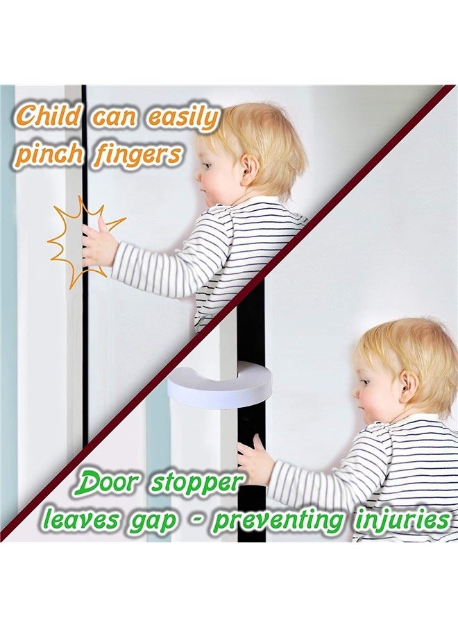 yongsheng 4-Piece Finger Pinch Foam Door Guard Set， [2.2CM-Thickened] Door Finger Pinch Guards,Baby Proof Door Slam Stopper,Protect Child Fingers with Soft Foam Guard,Prevent Finger Pinch Injuries  - Image 4
