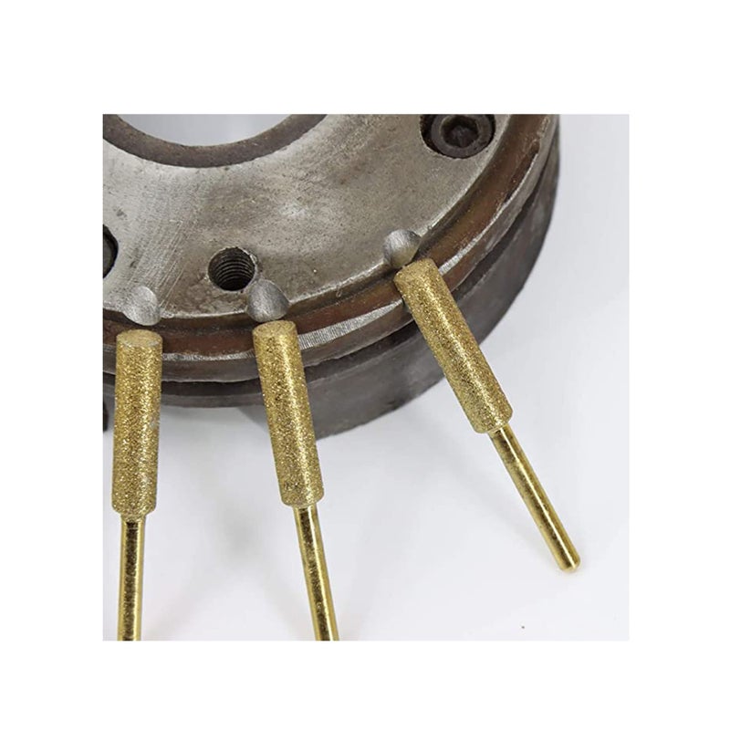 SOLARAE Titanium Plated Diamond Sharpening Wheels, 3/16 Inch Electric Replacement Sharpening Stones for Electric Chainsaw Sharpener - Image 2