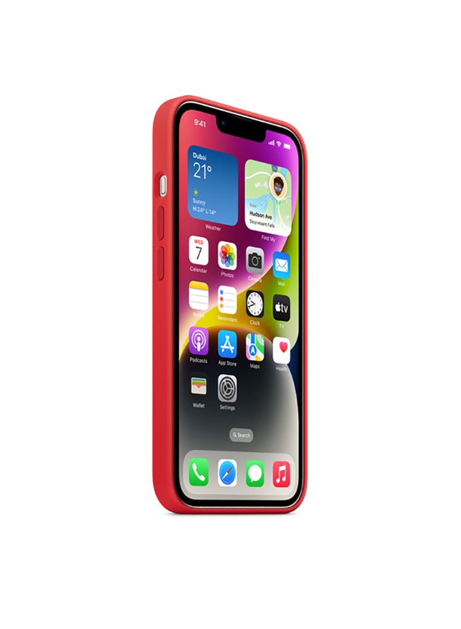 Apple iPhone 14 Silicone Case with MagSafe (PRODUCT)RED - Image 3