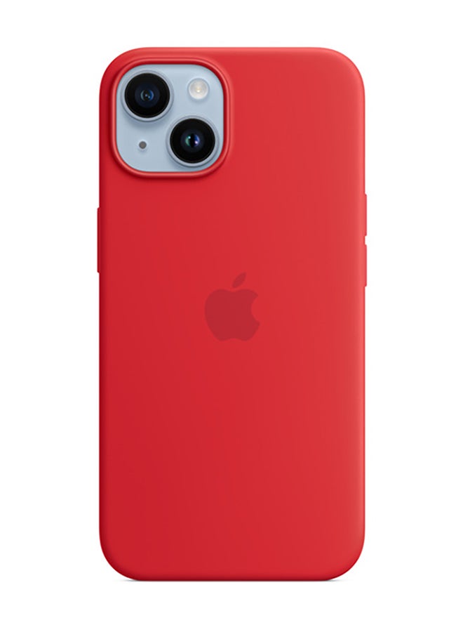 Apple iPhone 14 Silicone Case with MagSafe (PRODUCT)RED - Image 2