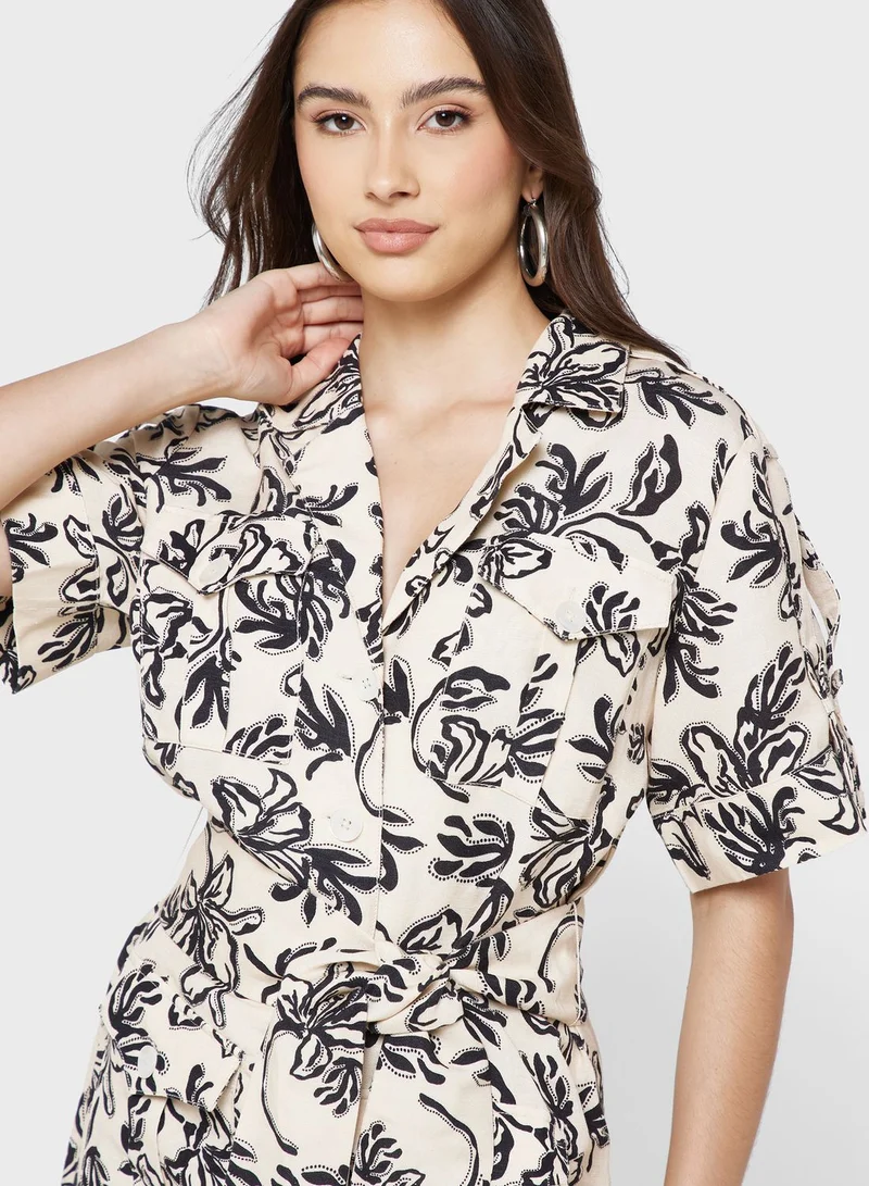 Cmeo collective Printed Button Down Dress