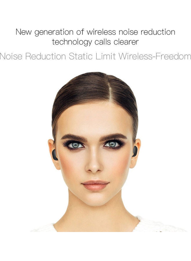 نيبمينينت سماعة أذن داخلية لاسلكية طراز E6S تعمل بالبلوتوث وتتميز بتصميم مُضاد للماء بمعيار IPX4 ومُزودة بعُلبة شحن. أسود - Image 3