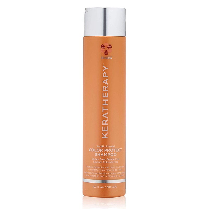 KERATHERAPY Keratin Infused Color Protect Shampoo, 10.1 fl. oz., 300 ml - Gluten Free Color Protecting Shampoo for Color Treated Hair with Kerabond Technology, Red Raspberry Oil, Omega 3 & 6 - Image 1