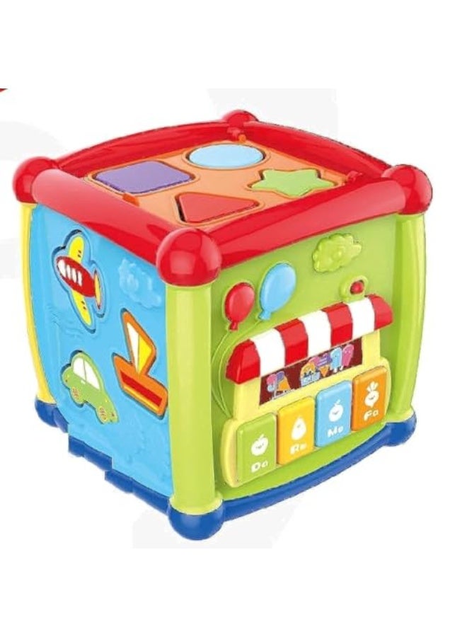 Baby Toys for 1 Year Old Boys Girls Baby Toys 6 to 12 Months Music Activity Cube Baby Toys 12-18 Months Shape Sort Infant Toy Christmas 1sth Birthday Gifts for Age 1 2 3 Years Old Boys Girls Toddlers