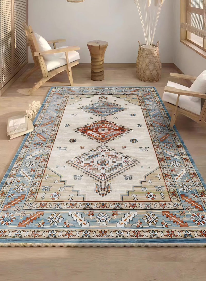 GOOTOY Area Rug Bohemian Design Washable Rug Foldable Non Slip Carpet Stain Resistant For Bedroom Dining Room  Living Room Hallway Office Kitchen Entryway 200×300CM - Image 5