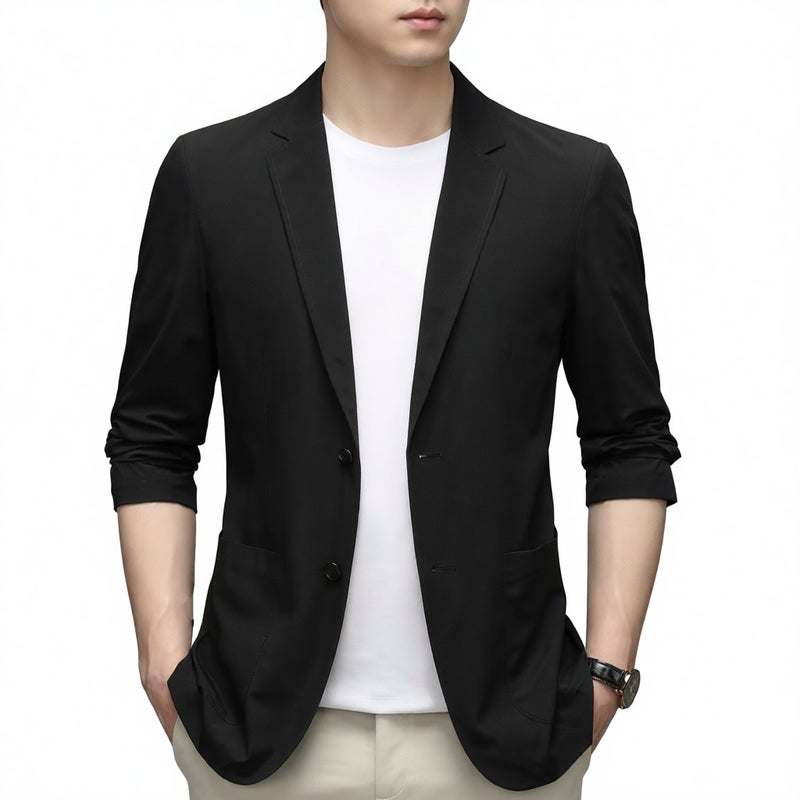 Men's Lightweight Casual Blazer Jacket Summer Thin Sun Protection Coat - Image 1