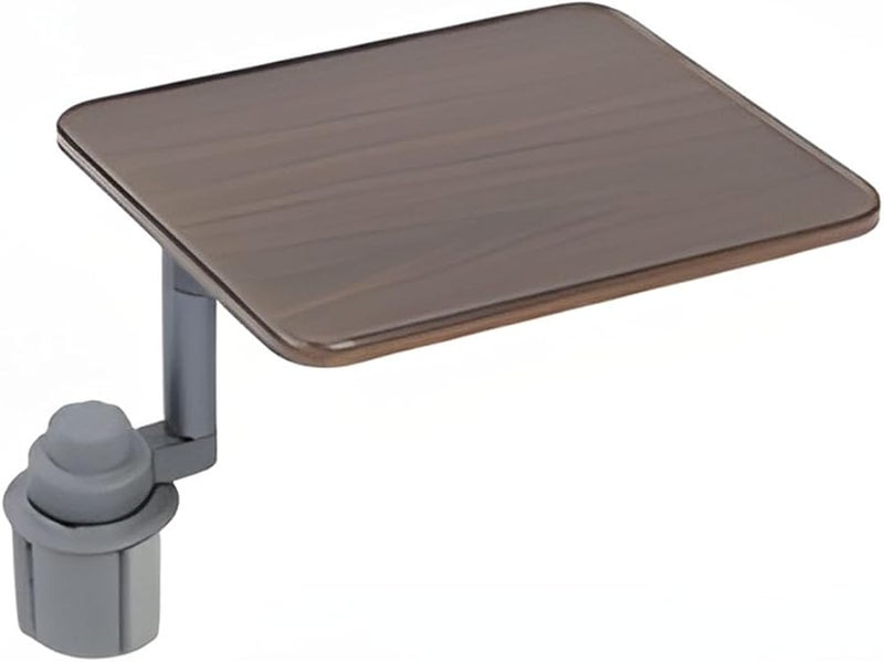 Rotating Solid Wood Car Laptop Desk With Cup Holder Portable Workstation B Style - Image 1