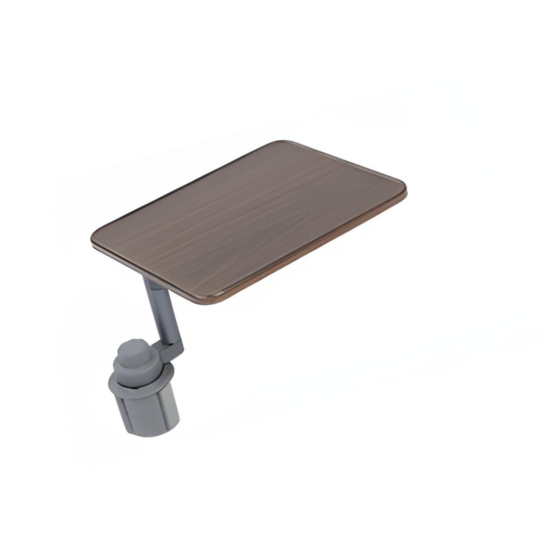 Rotating Solid Wood Car Laptop Desk With Cup Holder Portable Workstation B Style - Image 4