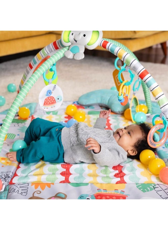 Bright Starts 5 في 1 صالة ألعاب الكرة الاستوائية حسب رغبتك مع حديقة الكرة - Image 4