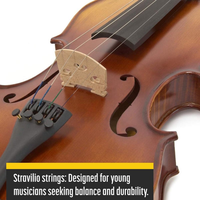 Stravilio Bronze Violin Strings Full Set (G-D-A-E) - Violin String with Ball Ends, Compatible with Violin Sizes 1/2 and 1/4, Perfect for Kids - Image 5