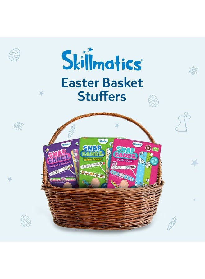 Skillmatics Craft Activity - Snap Bandz, Friendship Bands, DIY Art & Craft Activity, Mess-Free, Creative Kit, 8 Bands (8.6"), Gifts for Girls & Boys Ages 4, 5, 6, 7, 8, 9, 10 - Image 4