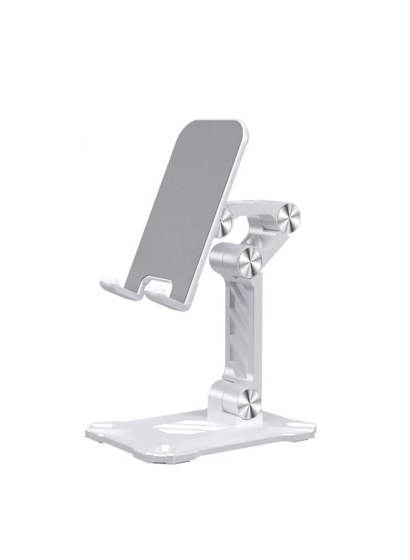 Y&D Phone Stand for Desk, Foldable Desktop Mobile Angle Height Adjustable, Office Holder Cradle Dock Compatible with 4.7"-13" iPhone/Smartphone/iPad/Tablet  - Image 1
