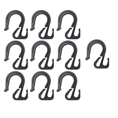 YYST Nylon Net Hooks Bungee Cord Hooks for Cargo Net, Bungee Net, Truck Net Truck Organizer - Image 1