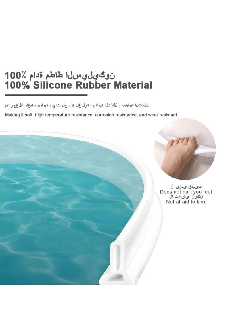 Shower Threshold Water Barrier Silicone Bath Shower Dam Barrier Collapsible Bathroom Water Retaining Blocking Strip Guard Stopper Sealing Strip for Shower Stall, Wet and Dry Separation for Bathroom 2M - pzsku/ZFC62DE43BC7760A0C395Z/45/_/1734503655/18015e26-0a10-4d2f-8fd0-b1b84b58c2d2