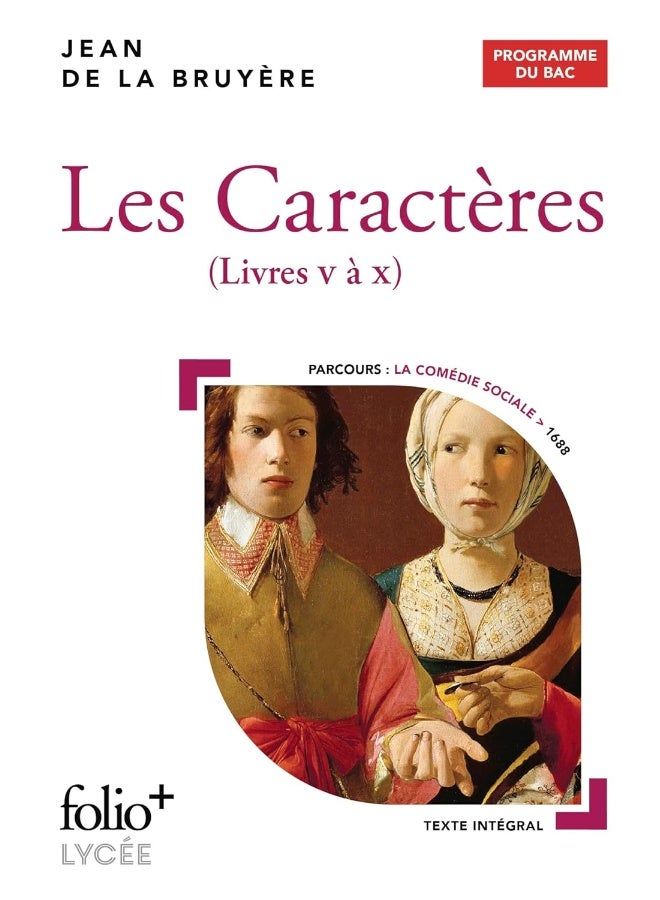 FOLIO Les Caractères - Bac 2025: Livres V à X