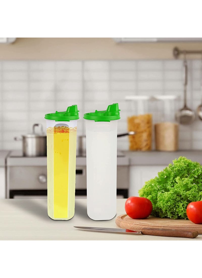Cutting EDGE Cutting EDGE AirTight Leak Proof Plastic Oil Pourer for Vinegar Sauces Olive Refined Oils Easy Flow BPA Free Refrigerator Safe 250ml Green 2 Oil Pourer  - Image 3