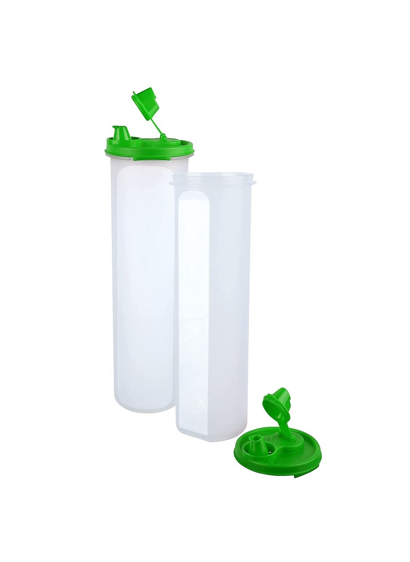 Cutting EDGE Cutting EDGE AirTight Leak Proof Plastic Oil Pourer for Vinegar Sauces Olive Refined Oils Easy Flow BPA Free Refrigerator Safe 250ml Green 2 Oil Pourer  - Image 5