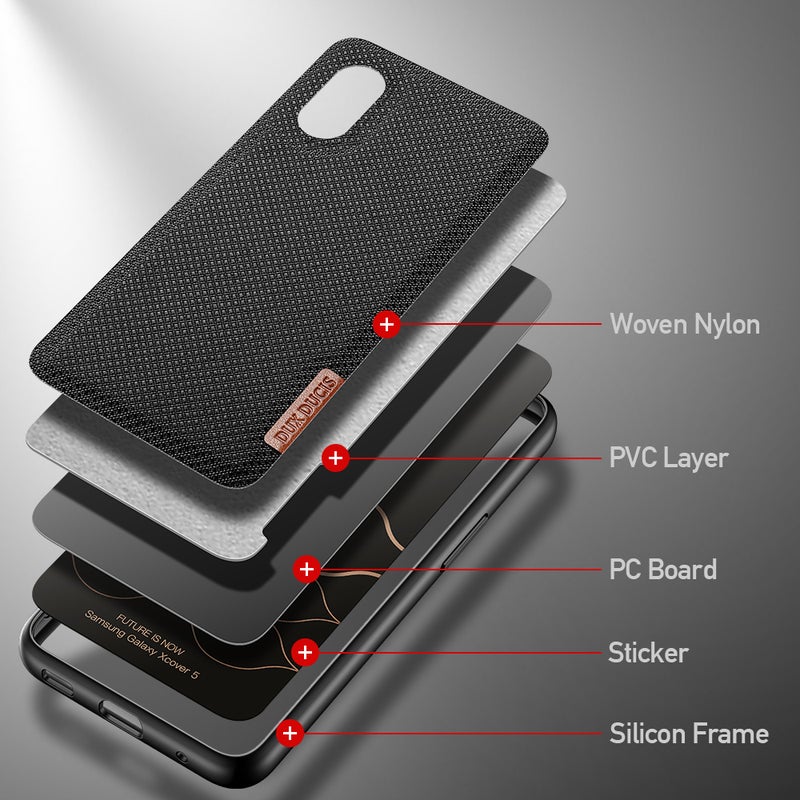 Generic (Unbranded) غطاء حماية للهاتف المحمول لسامسونج Xcover 5 باللون الأسود الساتاني - Image 3