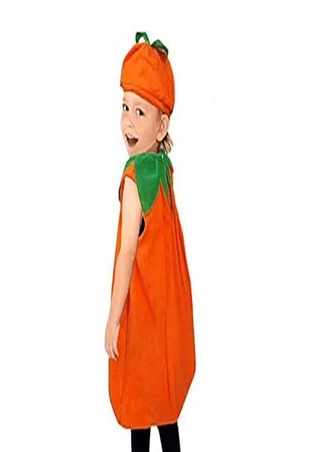 The GrowSome Halloween Dress for kids| Halloween costume | Halloween Dress for Boy|Halloween Dress for girl| Pumpkin Dress, Vampire Cape, Hat, Robe for kid (Pumpkin Dress with Cap, 5-6 Years) - Image 3