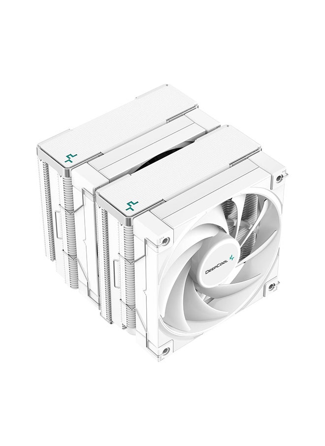 DEEPCOOL مروحة تبريد الهواء/وحدة المعالجة المركزية AK620 WH مقاس 120 مم ومروحة PWM رباعية الدبابيس (أبيض) - R-AK620-WHNNMT-G-1  - Image 3