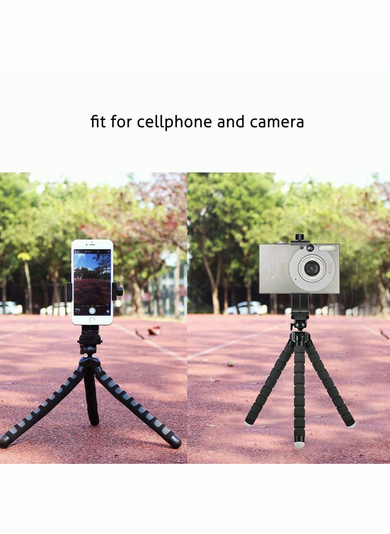 Generic - Smartphone Tripod Adapter Cell Phone Holder Mount Adapter, Fits iPhone, Samsung, and all Phones, Rotates Vertical and Horizontal, Adjustable Clamp - Image 1