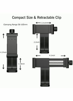 Generic Smartphone Tripod Adapter Cell Phone Holder Mount Adapter, Fits iPhone, Samsung, and all Phones, Rotates Vertical and Horizontal, Adjustable Clamp  - Image 3