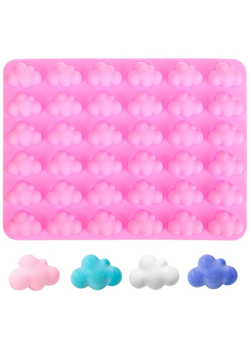 Oasisgalore Pink Silicone Cloud Molds for Chocolate, Mousse, Fondant, Candy, Soap - DIY Baking Tool - Image 1