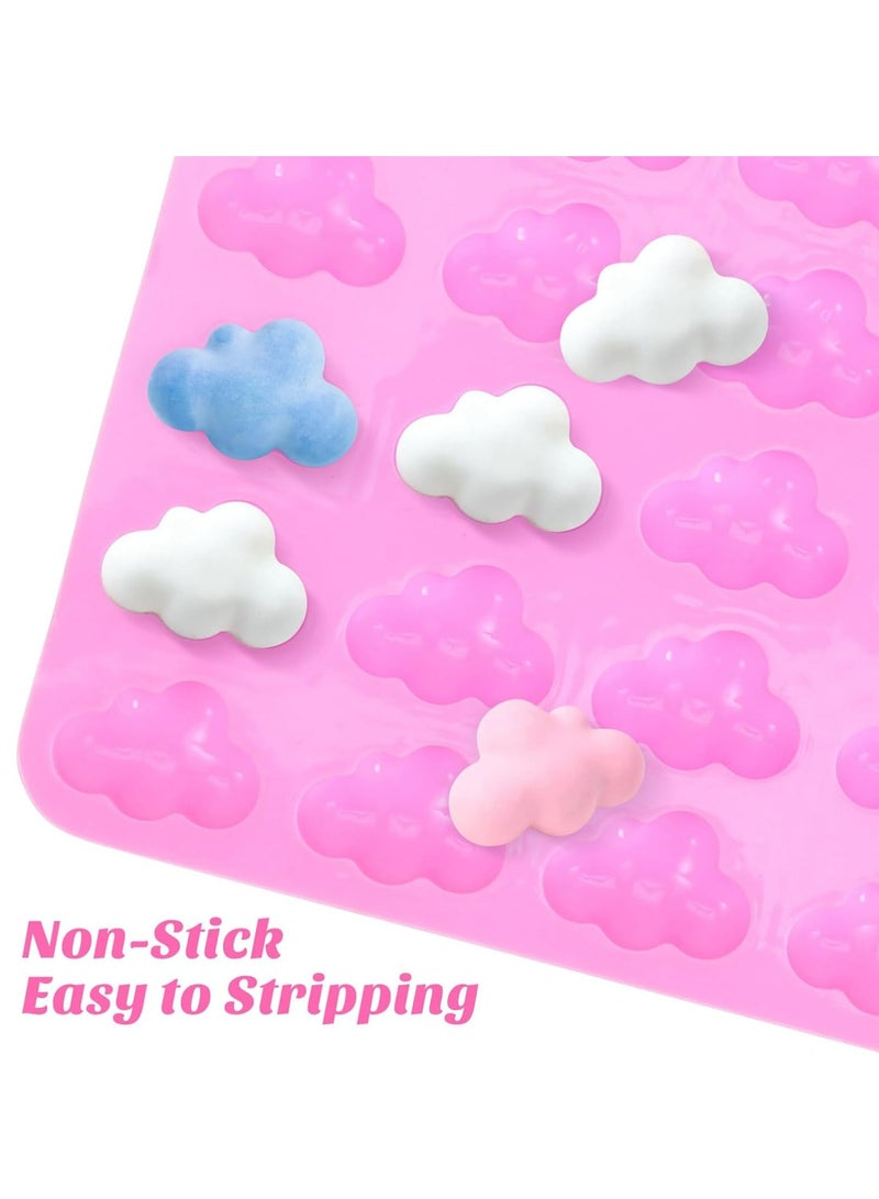 Oasisgalore Pink Silicone Cloud Molds for Chocolate, Mousse, Fondant, Candy, Soap - DIY Baking Tool - Image 5