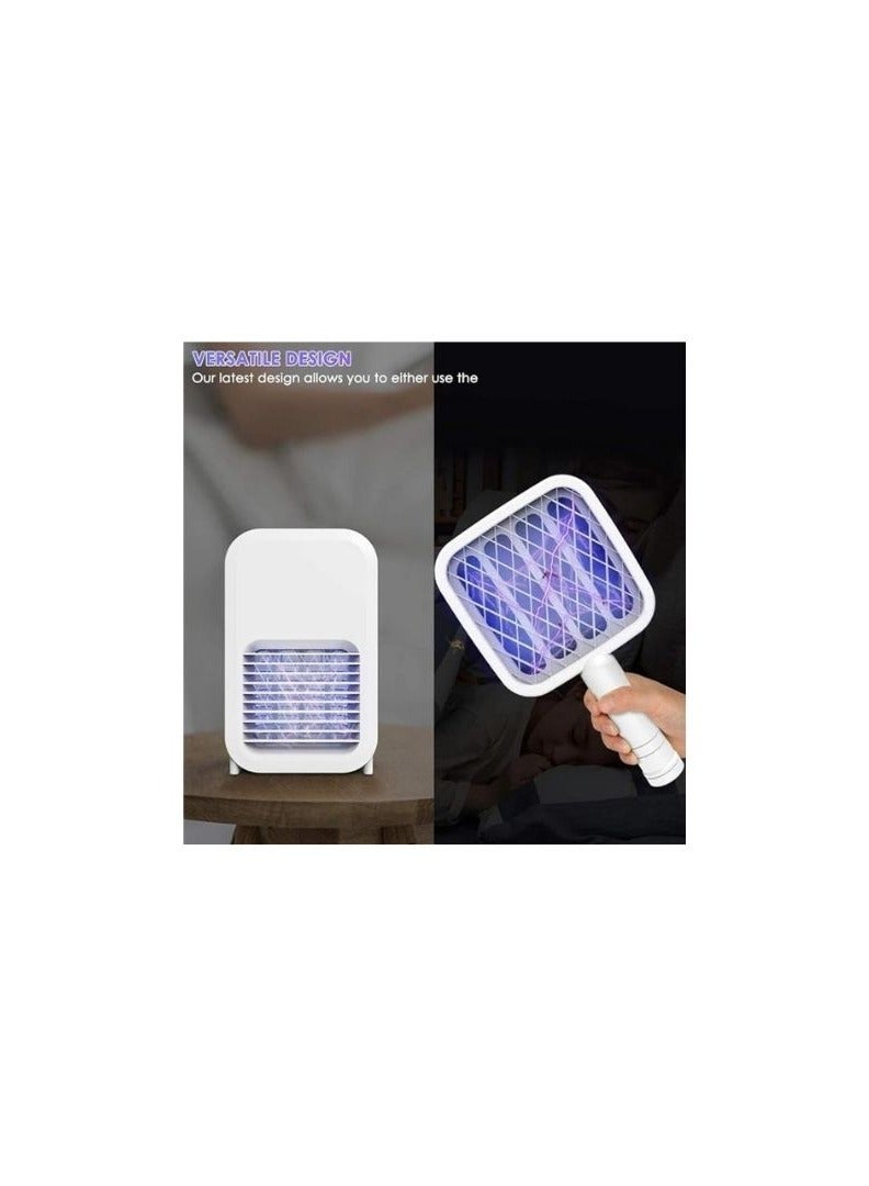 2 In1 USB Rechargeable Electric Swatter White 54x5x22cm - Image 1