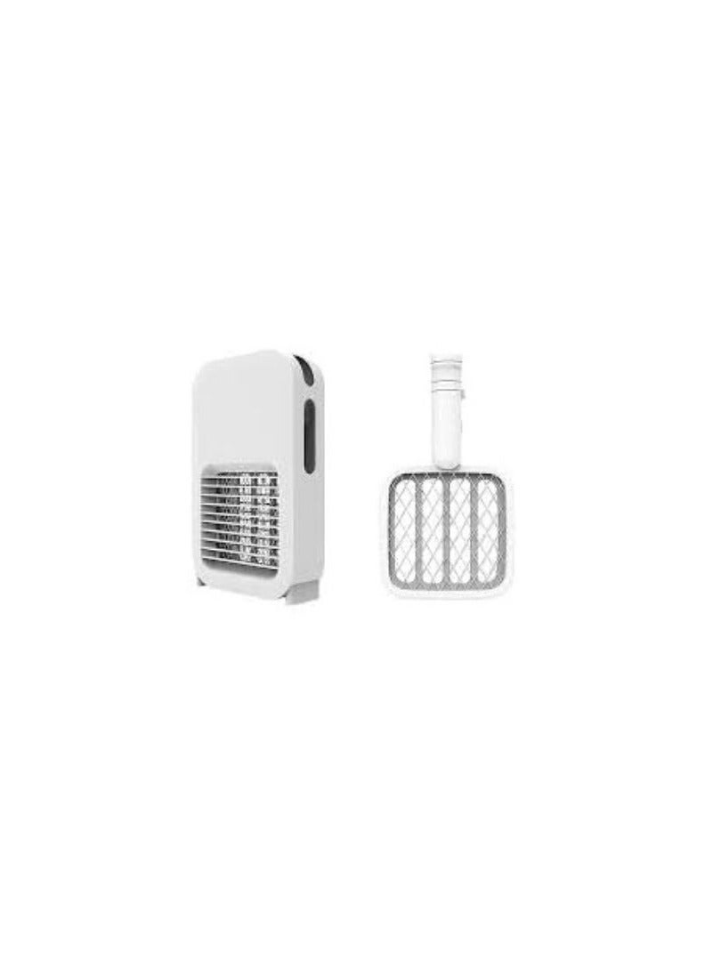 2 In1 USB Rechargeable Electric Swatter White 54x5x22cm - Image 4