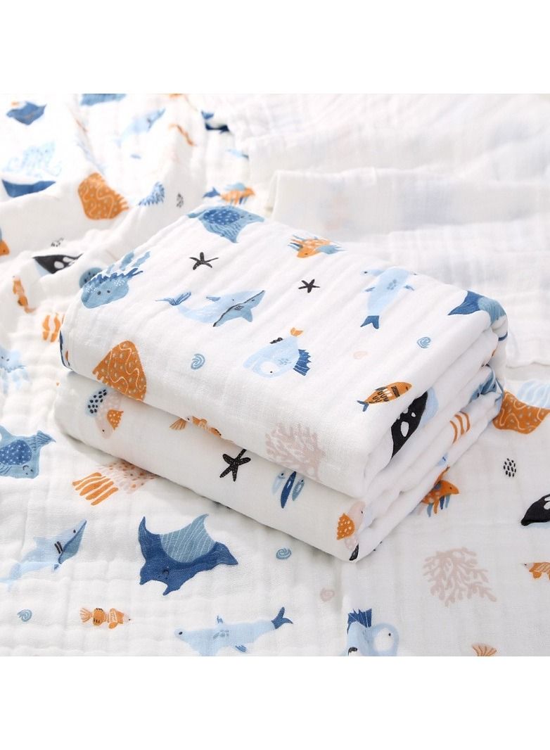 Loquat Pure Cotton Cartoon Printed Bath Towels