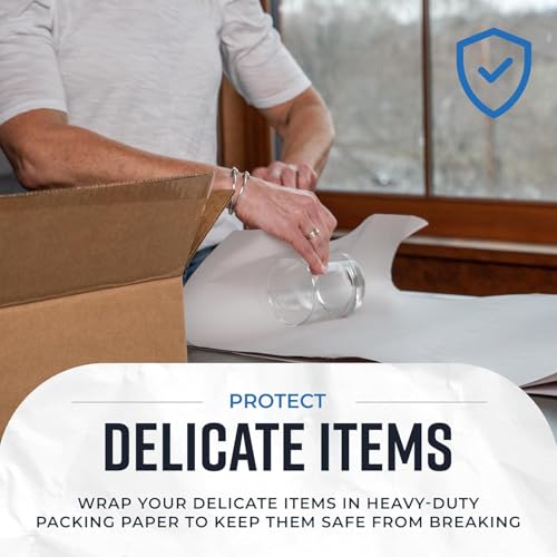 Bryco Goods Newsprint Packing Paper Sheets for Moving - 5lb - 160 Sheets of Newspaper Paper - Must Have in Your Moving Supplies - 27" x 17" - Made in USA - Image 4