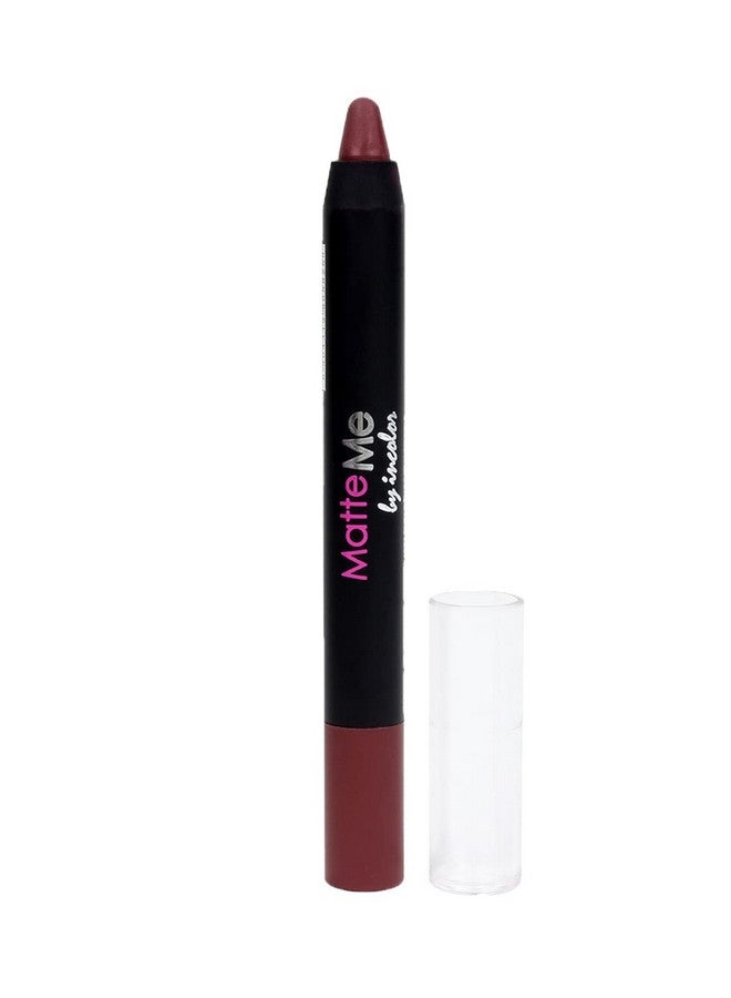 INCOLOR Matte Me Crayon Lipstick, Long Lasting, Waterproof & Smooth Texture Pencil Lipstick For Girl & Women, 2.3g (Shade 25) - Image 4