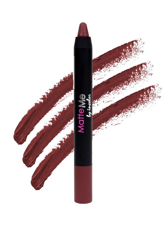 INCOLOR Matte Me Crayon Lipstick, Long Lasting, Waterproof & Smooth Texture Pencil Lipstick For Girl & Women, 2.3g (Shade 25) - Image 2