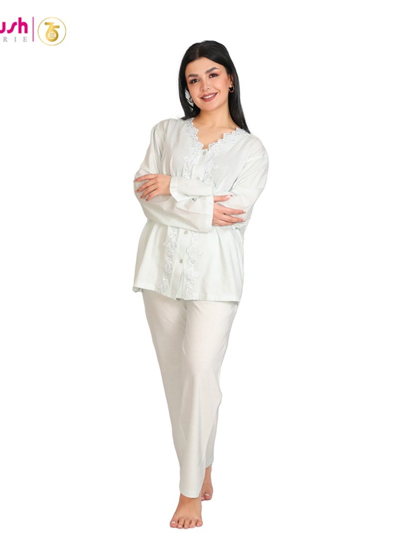Dadoush Women's two-piece pajama set from Daadouch - women's long-sleeved pajamas 